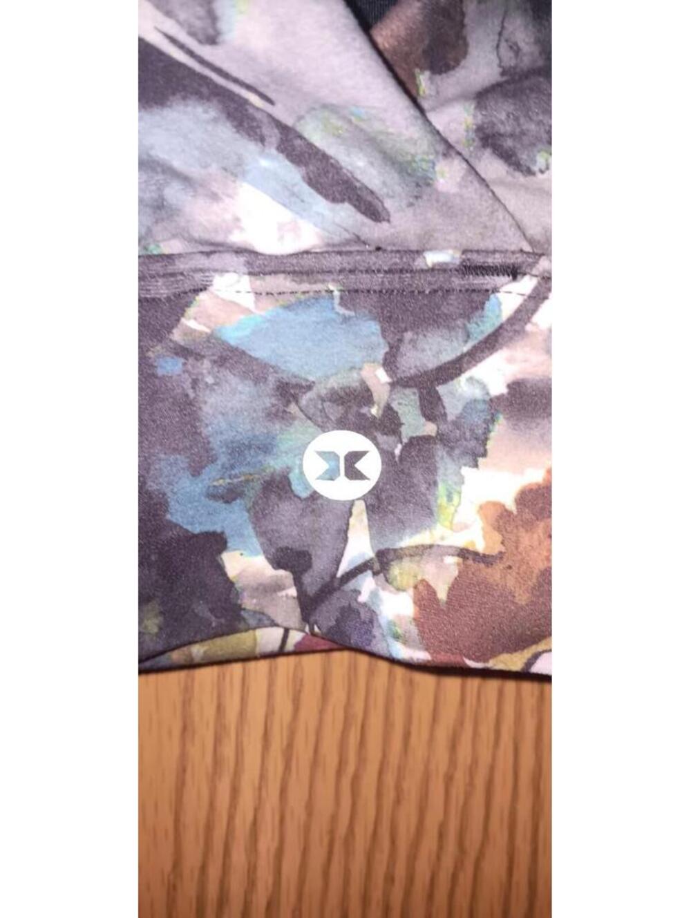 RBX Exercise Cropped Top Wireless Bra Womens Size Large Multicolor Painting... - Picture 7 of 7